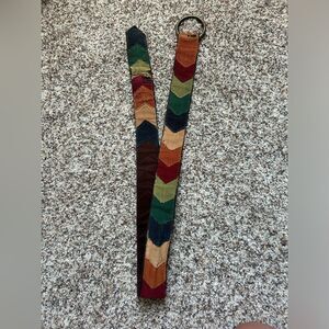 Women’s Multicolor Tapestry Vintage Boho Belt 40 inches